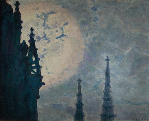 DARÍO DE REGOYOS Y VALDÉS, “Effet de lune o Torres Góticas”