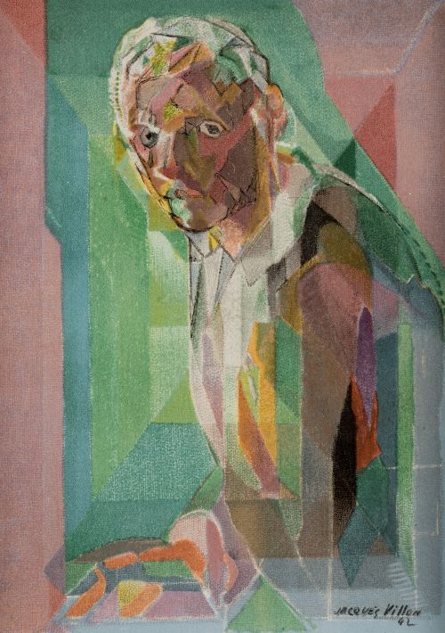 JACQUES VILLON, "Autorretrato", , Litografía sobre papel