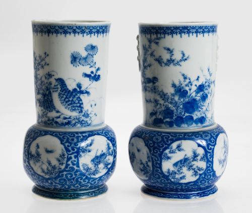 Pareja de jarrones, período Meiji, Japón, S. XIX