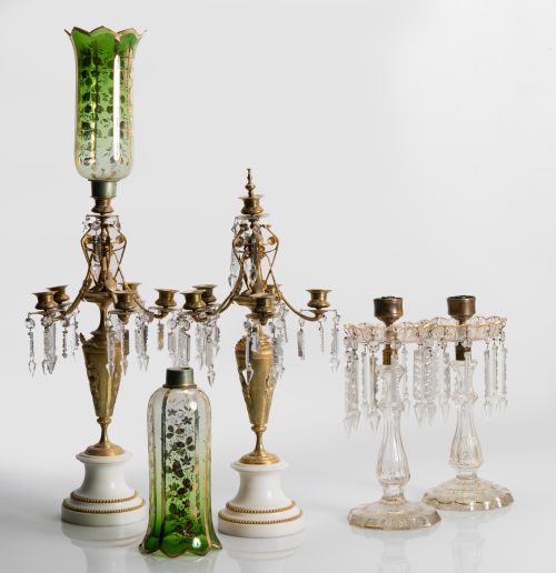 Pareja de candelabros Napoleón III, Francia, ffs.S.XIX