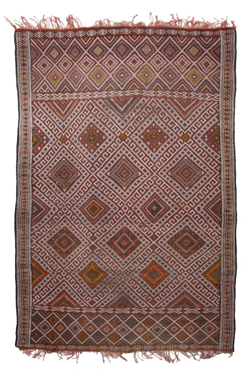 Alfombra bereber de lana anudada a mano, S. XX