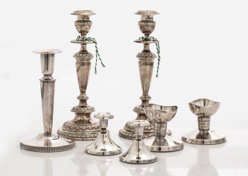 Conjunto piezas de plata sueca 