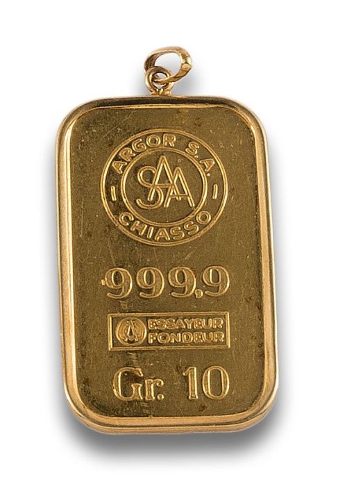COLGANTE LINGOTE DE ORO 