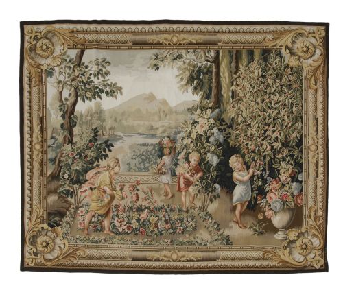 "Angels", hand-woven tapestry, Miguel Stuyck, 20th century