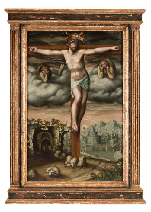 ATRIBUIDO A GIOVANNI ANTONIO  BAZZI "IL SODOMA", "La Crucif