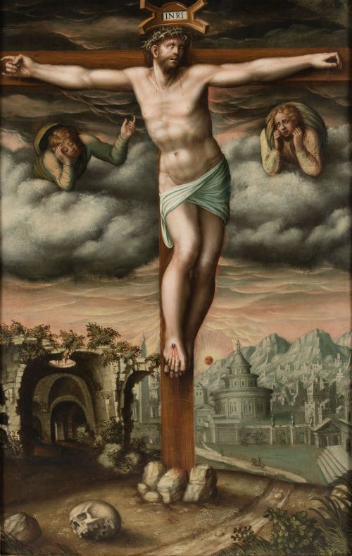 ATRIBUIDO A GIOVANNI ANTONIO  BAZZI "IL SODOMA", "La Crucif