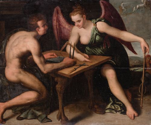 ATRIBUIDO A CRISPIN VAN DEN BROECK, "Alegoría de la razón",