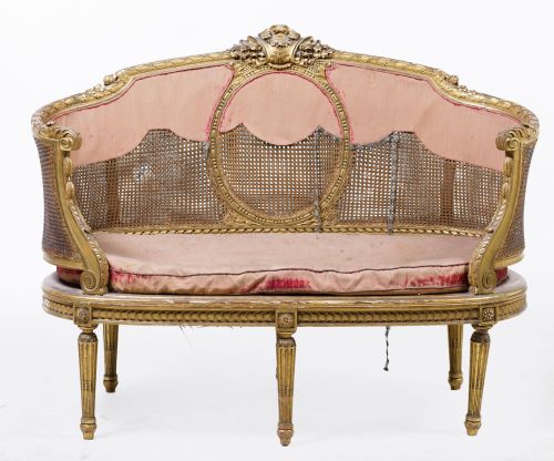 Louis XVI style canape, France, early  20th century