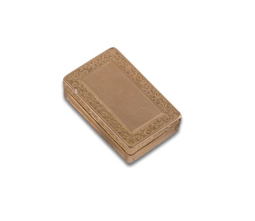 CAJA ANTIGUA DE RAPÉ DE ORO