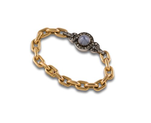 PULSERA FIRMADA MELLERIO CON ZAFIRO Y DIAMANTES
