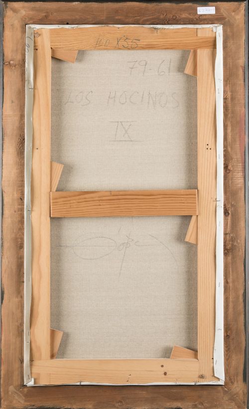 FERNANDO ZÓBEL DE AYALA, "Los Hocinos IX", 1979, Óleo sobre