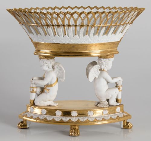 Empire center, possibly Sèvres, France, 19th century