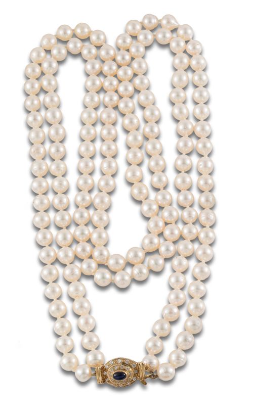 TWO-STRAND PEARL NECKLACE