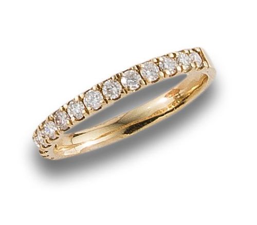 GOLD AND DIAMONDS BAND RING