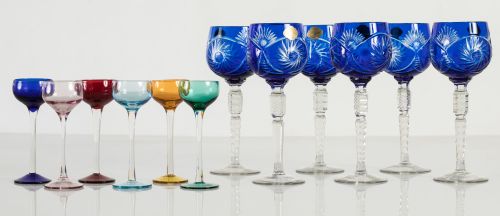 Seis copas, manufactura Nachtmann, Alemania, S.XX