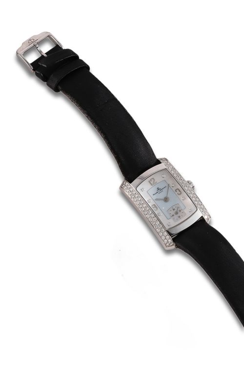 RELOJ BAUME MERCIER HAMPTON ORO BLANCO Y BRILLANTES