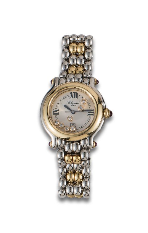 RELOJ CHOPARD HAPPY SPORTS DE ORO Y DIAMANTES.