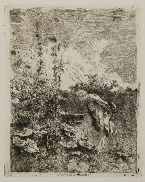 MARIANO FORTUNY Y MARSAL, "L&#39;amateur de jardins (El botánic