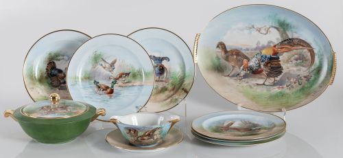 Servicio de mesa de porcelana de Limoge, Francia, c. 1920-1