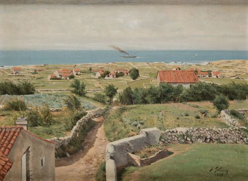 ANDRES SETUAIN DE LA TORRE, "La costa y pueblo de Monte (Sa