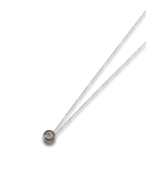 NECKLACE WITH BRILLIANT-CUT DIAMOND PENDANT