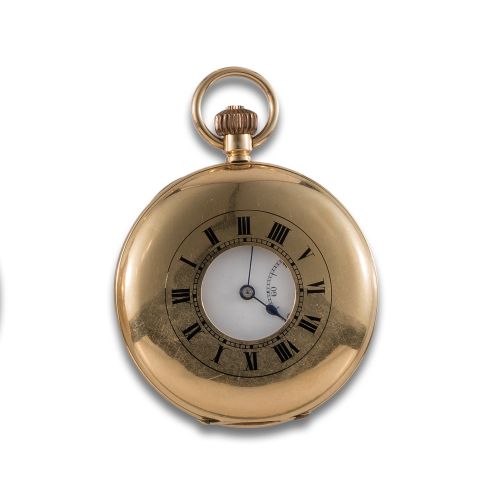 RELOJ SABONETA CAZADOR DE ORO.