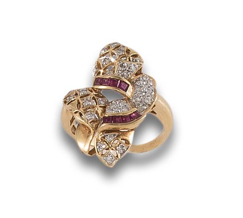 SORTIJA LANZADERA EN ORO AMARILLO 