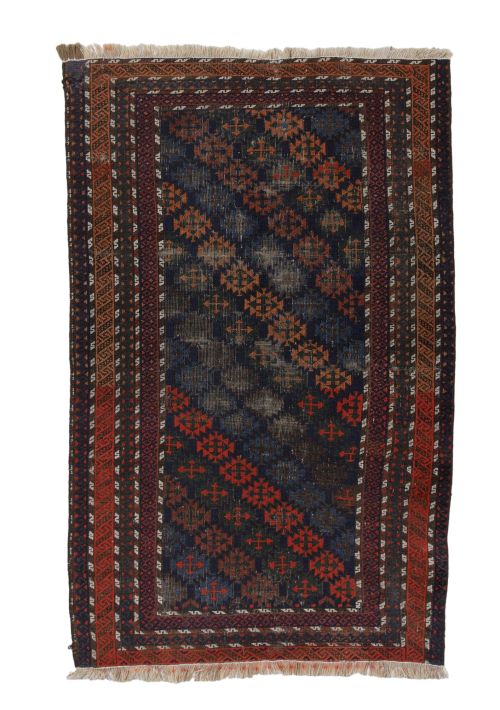 Alfombra persa de lana anudada a mano, S.XX