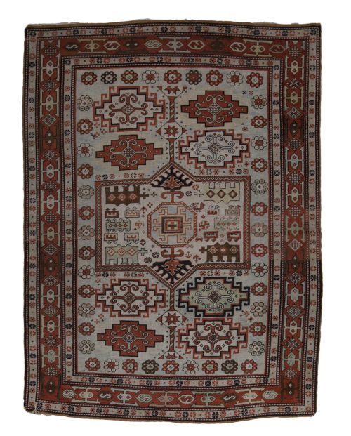 Alfombra persa de lana anudada a mano, S. XX