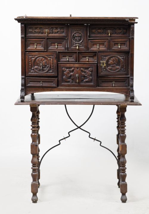 Bargueño de estilo neorenacentista, España, c. 1900