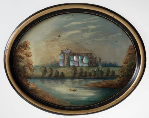 Bandeja oval victoriana, Inglaterra, S. XIX