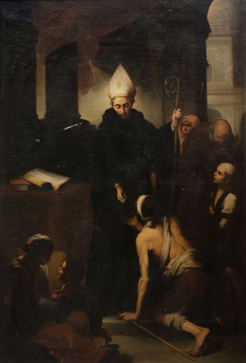 SEGUIDOR DE BARTOLOMÉ ESTEBAN MURILLO, "Santo Tomás de Vill
