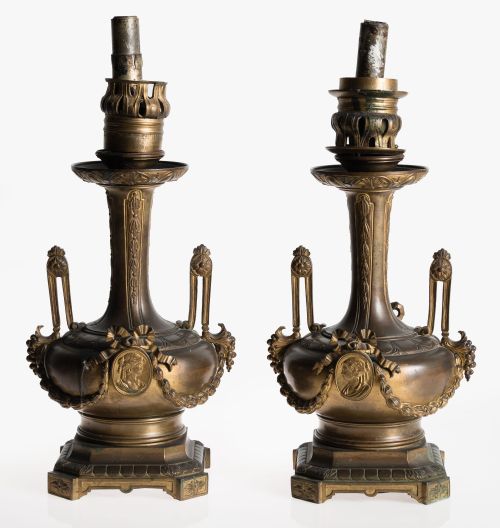Pareja de quinqués, posiblemente Francia, S. XIX