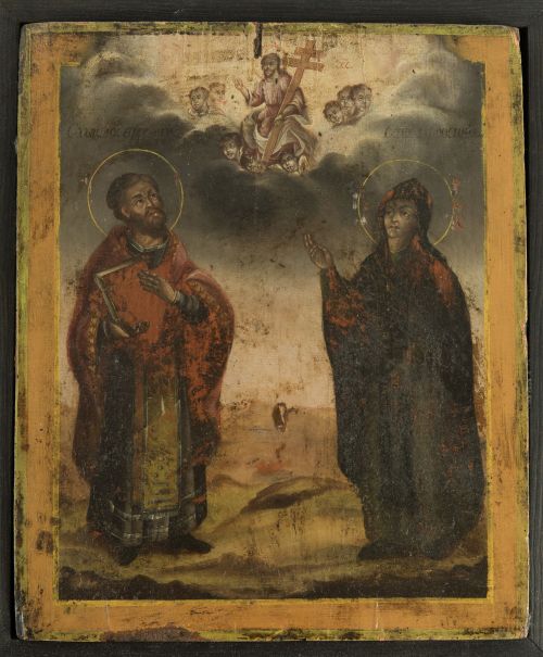 ESCUELA UCRANIANA, UKRAINIAN SCHOOL (Galitzia, c. 1820) "Sa