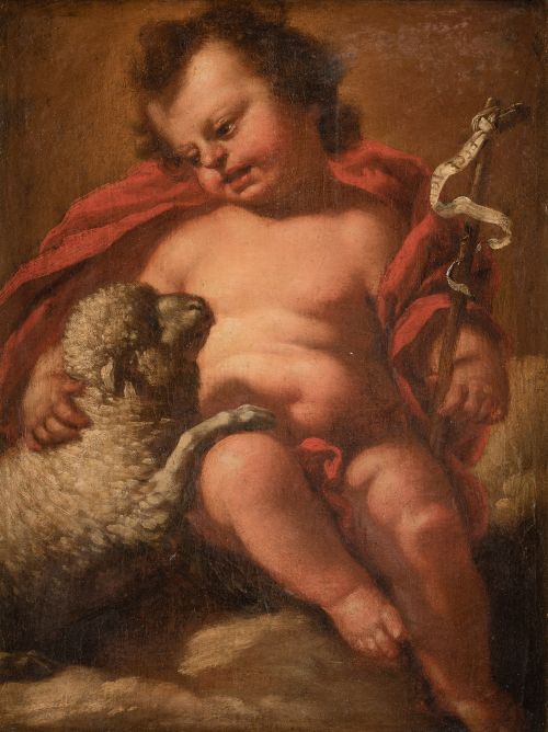 ESCUELA MADRILEÑA , "Niño Jesús como Salvador del Mundo" y 