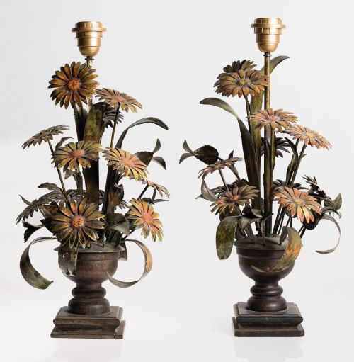 Pareja de lámparas de mesa, S. XX