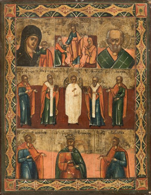  ESCUELA RUSA, "Transfiguración de Cristo", Temple sobre ta