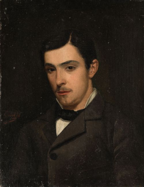 ANÓNIMO, "Retrato de caballero", Óleo sobre lienzo