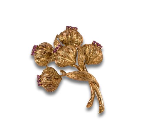 ALFILER DE ORO CON GRANADAS