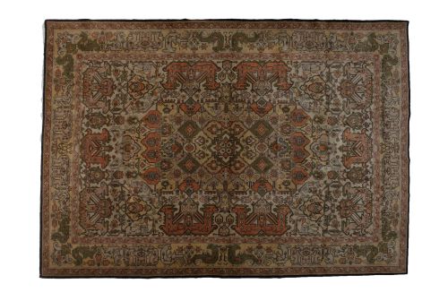 Alfombra armenia de lana anudada a mano, Ereuan, S.XX