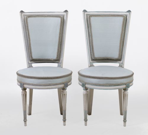 Pareja de sillas de estilo Luis XVI, S. XX