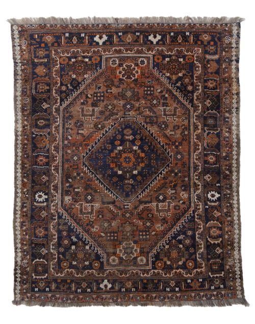 Alfombra persa de lana anudada a mano, S.XX