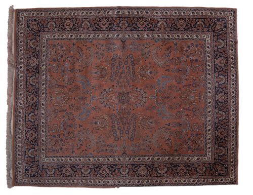 Alfombra de estilo Isfahan de lana anudada a mano, China, S