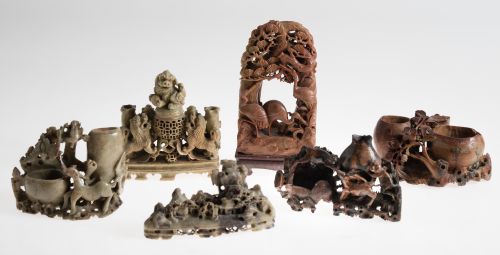 Seis piedras de jabón, China, S.XX