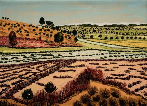 EDUARDO DE LA SOTA, "Los Vizcainos, Soria", 1972, Óleo sobr