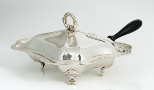 Portafritos de plata española ley 925, J. Pérez Fernández, 