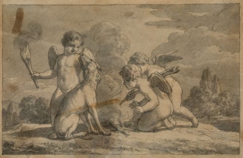 ATRIBUIDOS A BONAVENTURA  GENELLI, "Alegoría del Fuego" y "