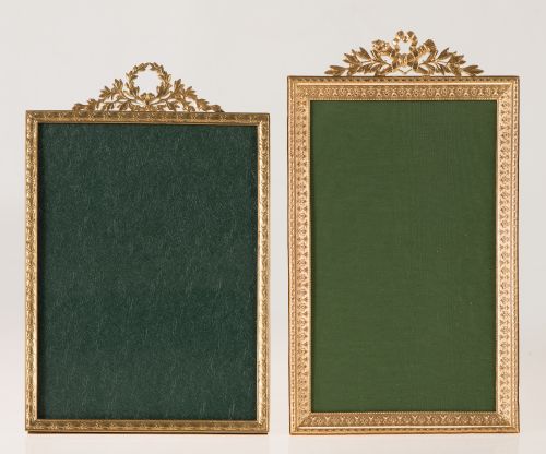 Marco de estilo Luis XVI en latón y bronce dorado, Francia,