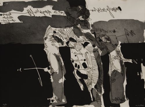 MANUEL MILLARES, "Antropofauna", 1970, Cinco grabados al ag