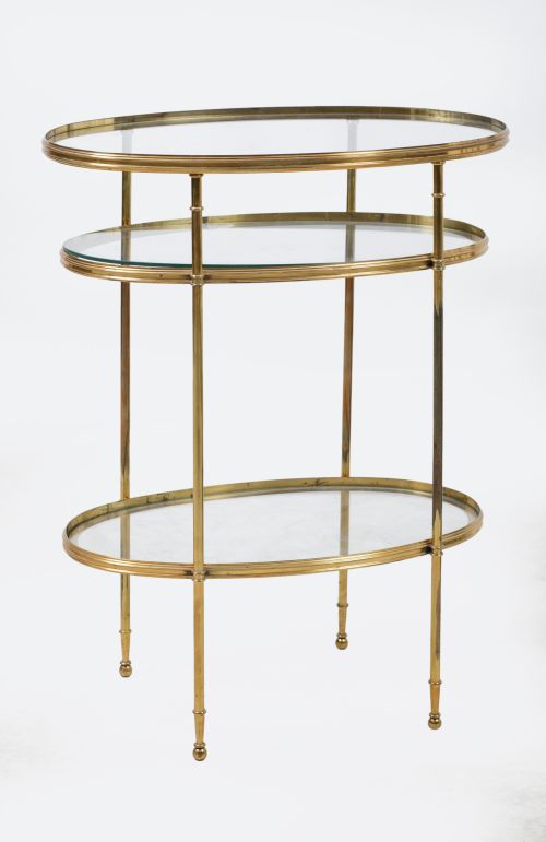 Mesa auxiliar ovalada, S. XX